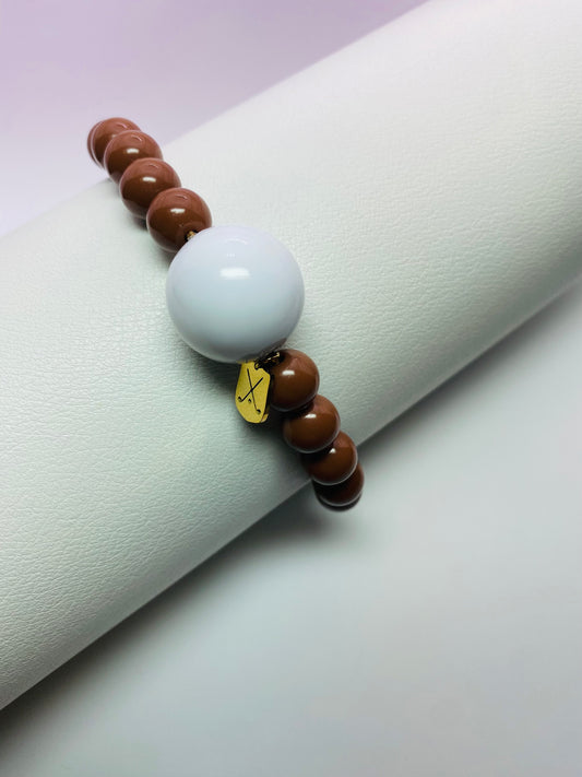 Golf Stroke Counter Bracelet - Chocolate Brown