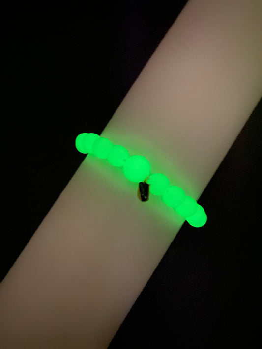 Golf Stroke Counter Bracelet - Glow In The Dark - Small Middle Bead LIMITED
