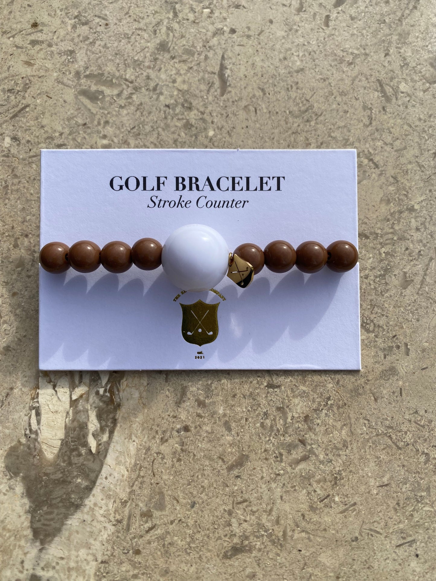 Golf Stroke Counter Bracelet - CHOCOLATE
