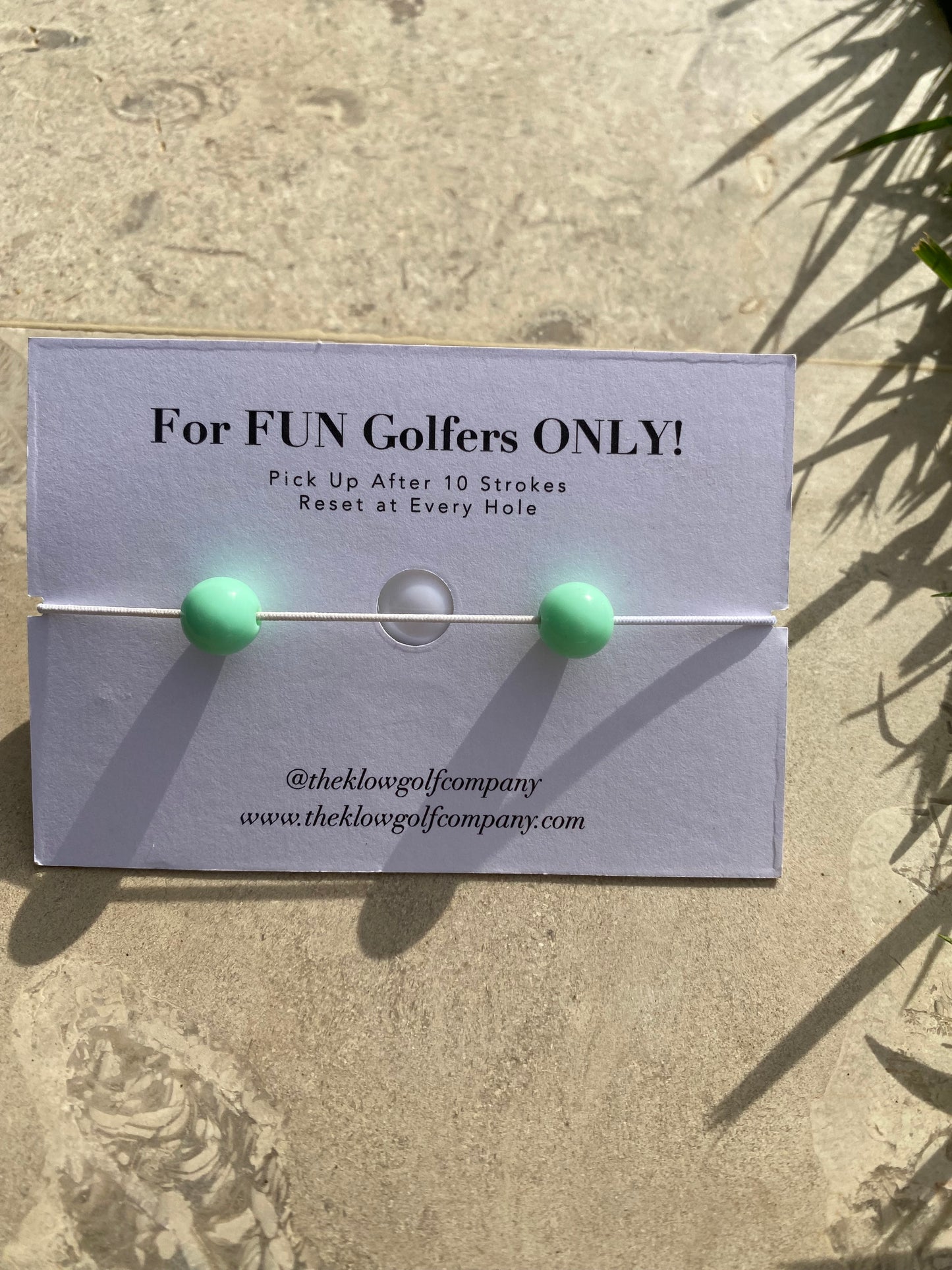 Golf Stroke Counter Bracelet - LIGHT GREEN