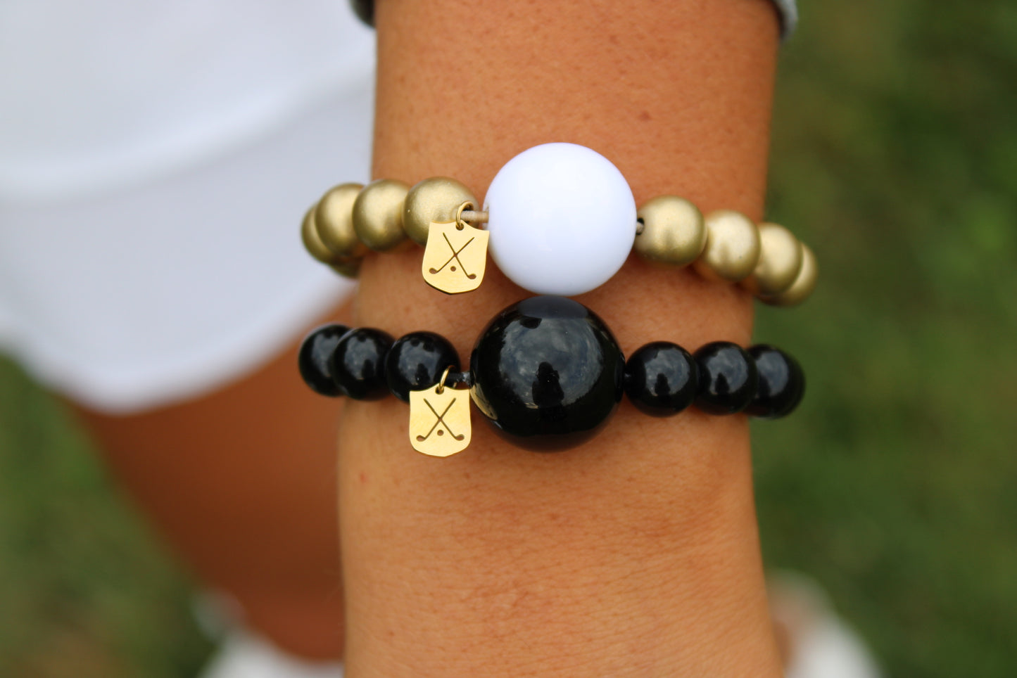 Jet Black Golf Stroke Counter Bracelet Klow
