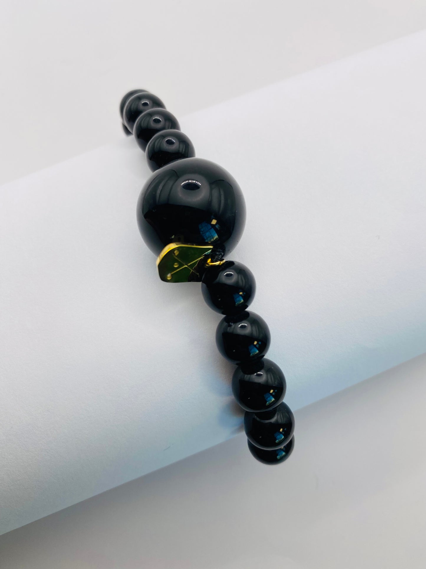 Jet Black Golf Stroke Counter Bracelet Klow