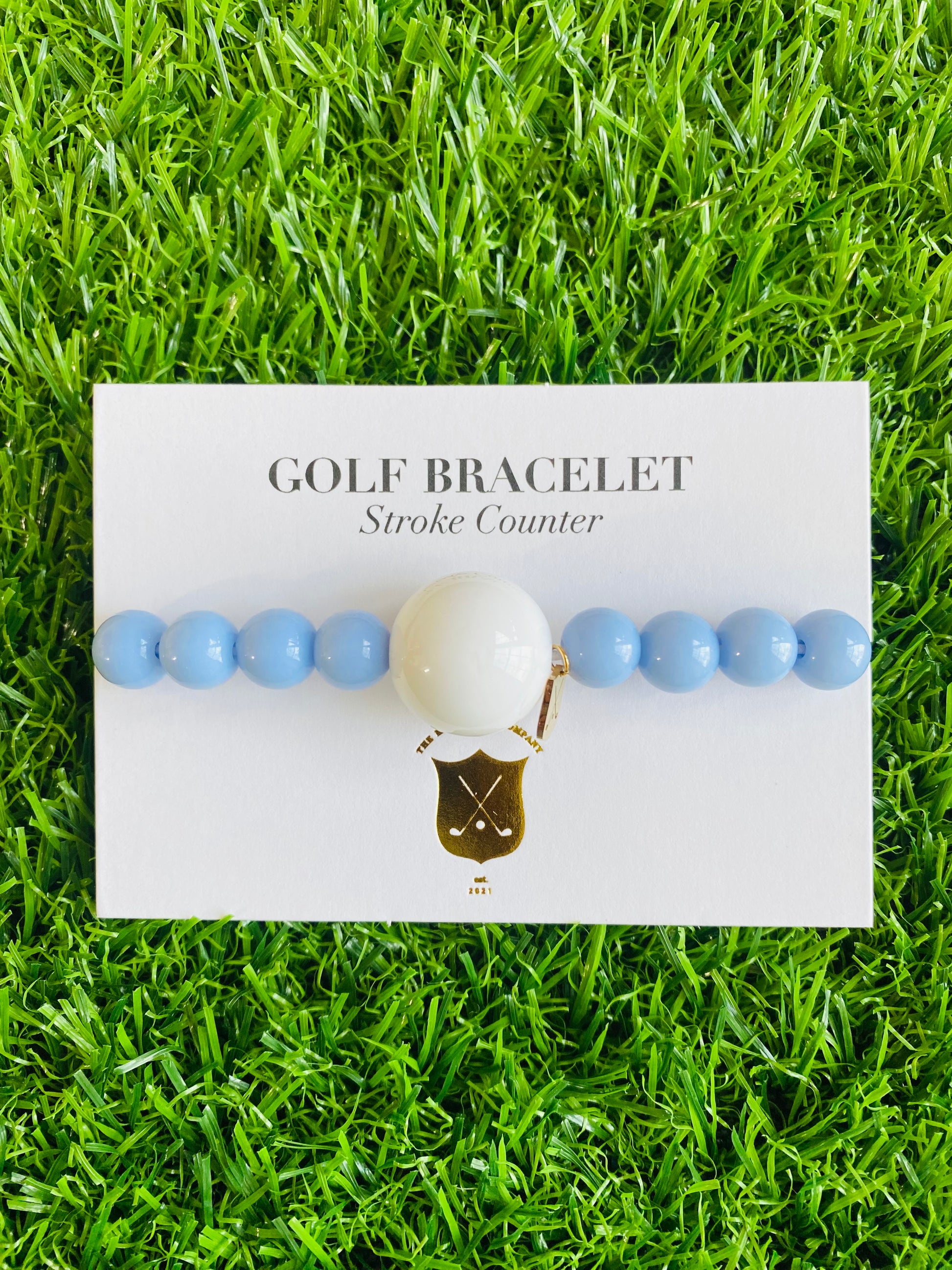 Light Blue Golf Stroke Counter Bracelet Klow