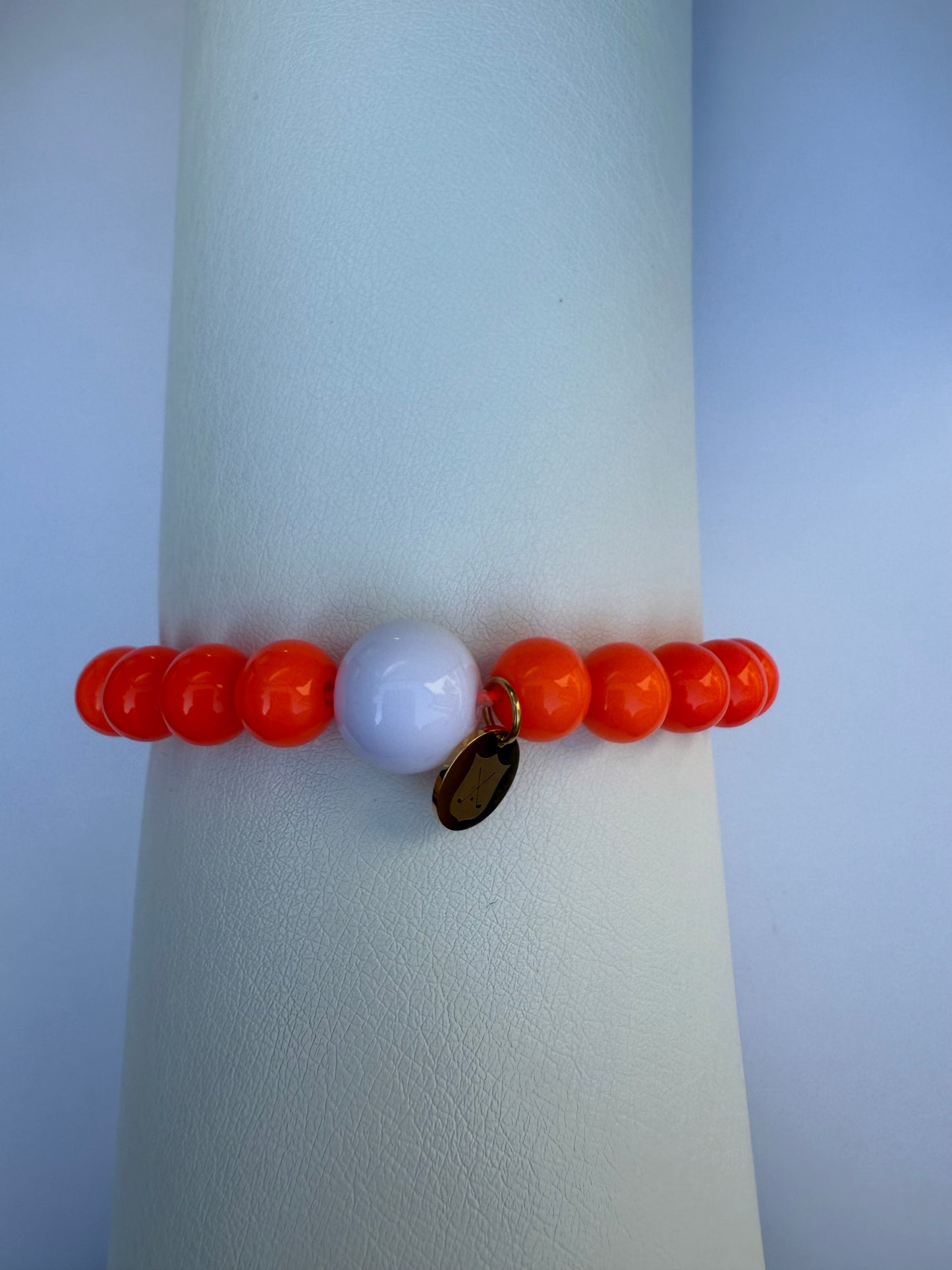 Golf Stroke Counter Bracelet - Bright Neon Orange