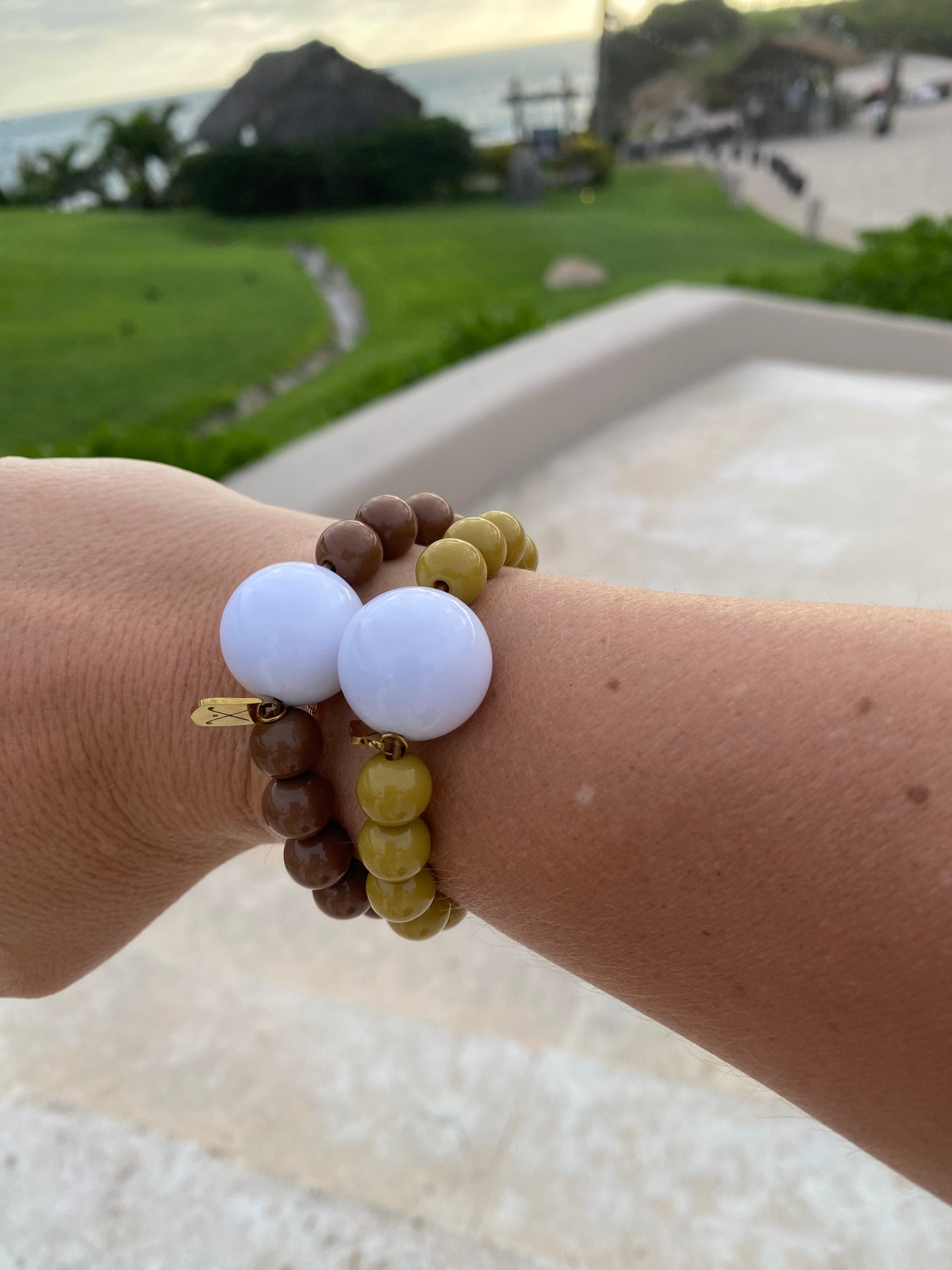 Golf Stroke Counter Bracelet - CHOCOLATE