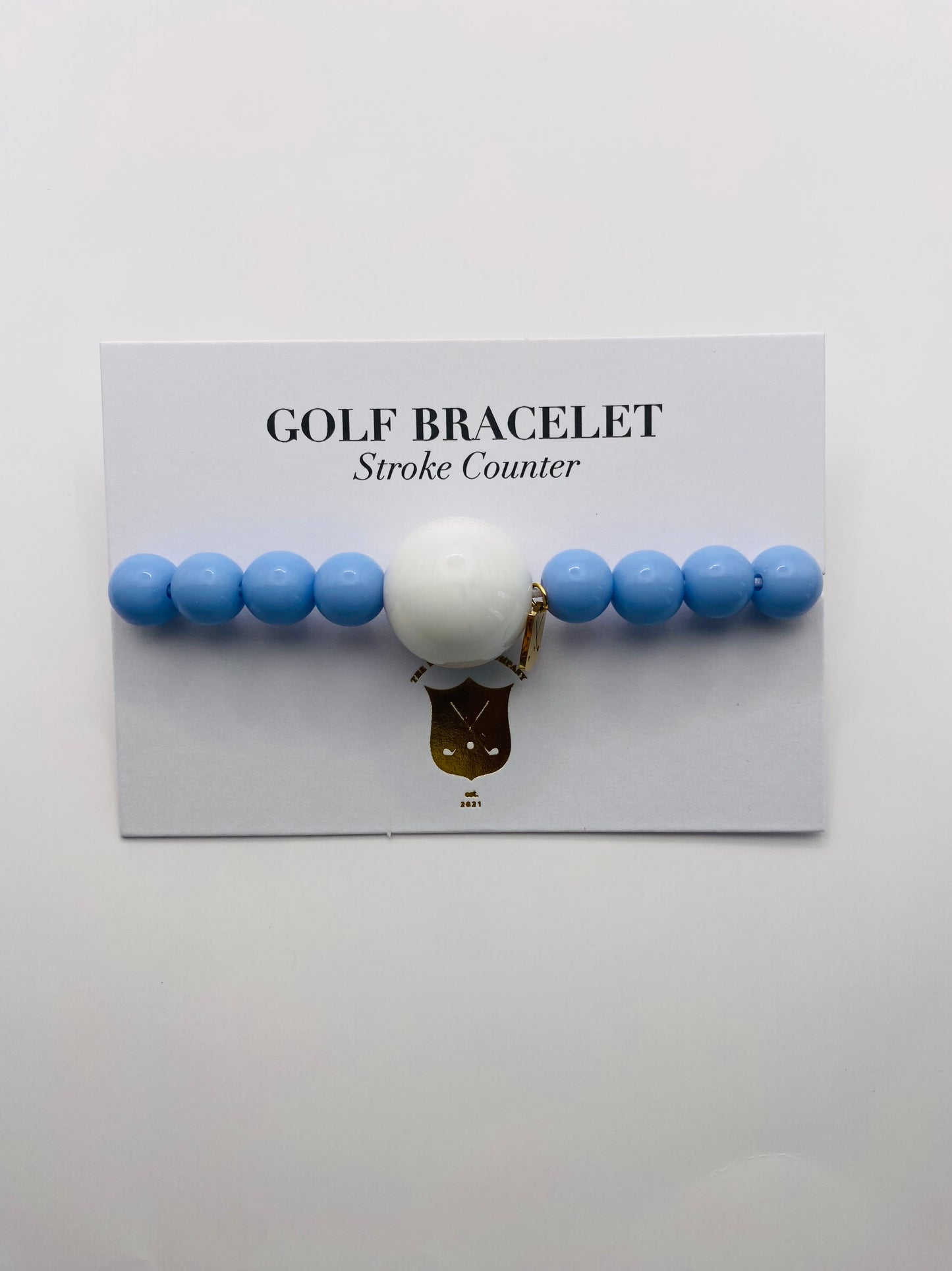 Light Blue Golf Stroke Counter Bracelet Klow