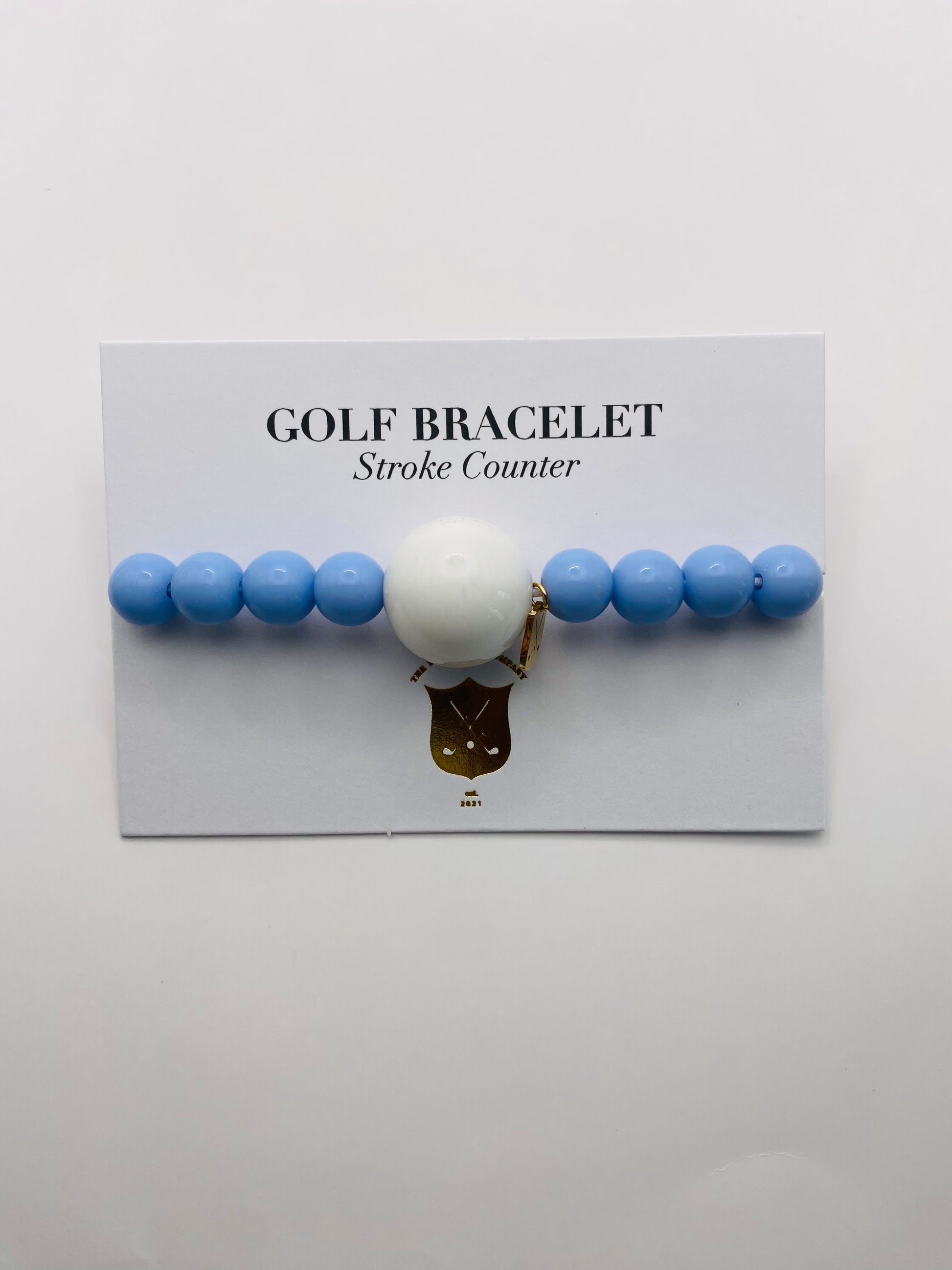 Light Blue Golf Stroke Counter Bracelet Klow