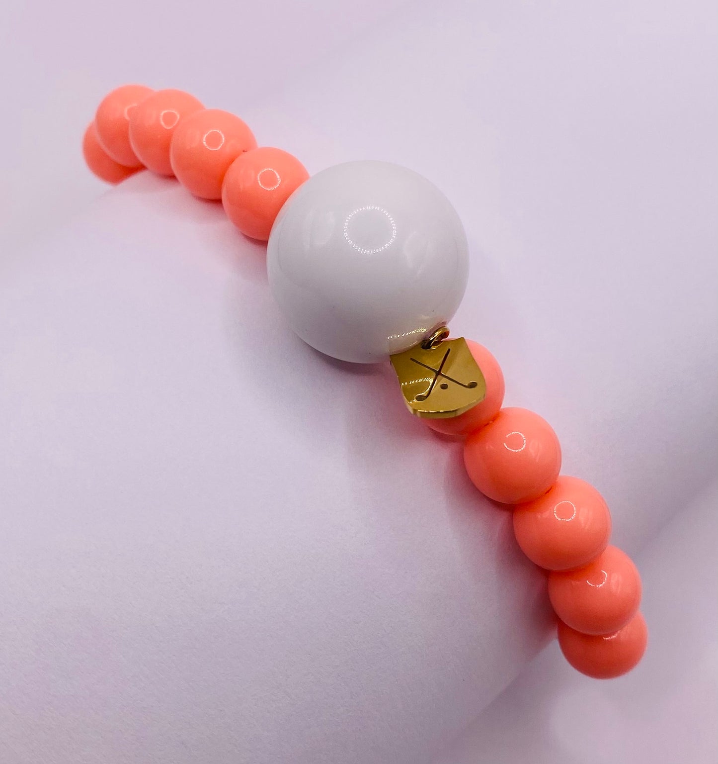 Peach Beach Light Orange Golf Stroke Counter Bracelet Klow