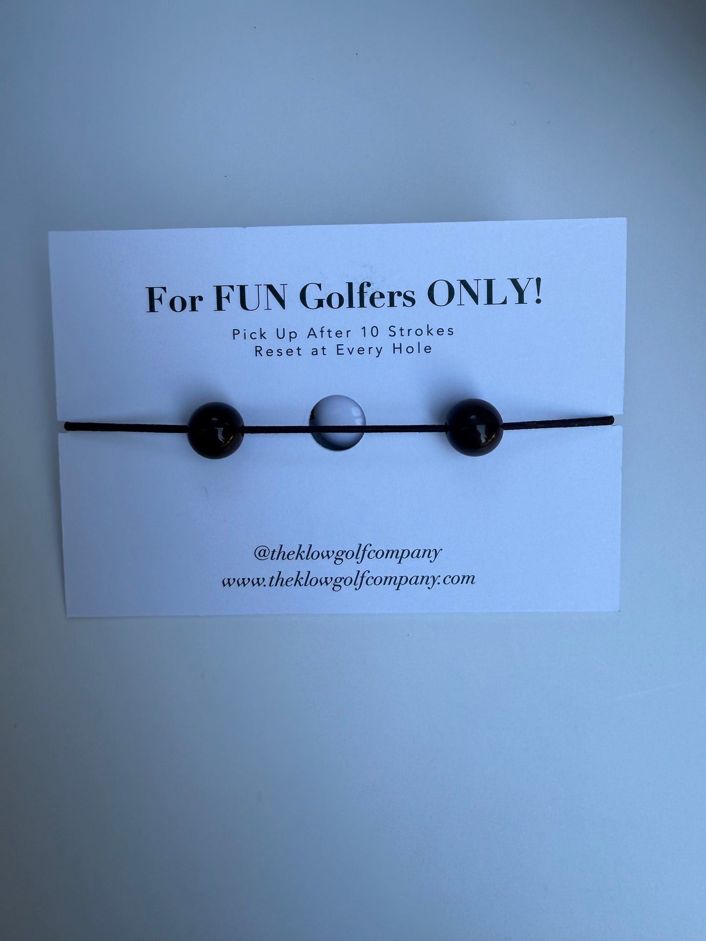 Golf Stroke Counter Bracelet - Dark Chocolate Brown