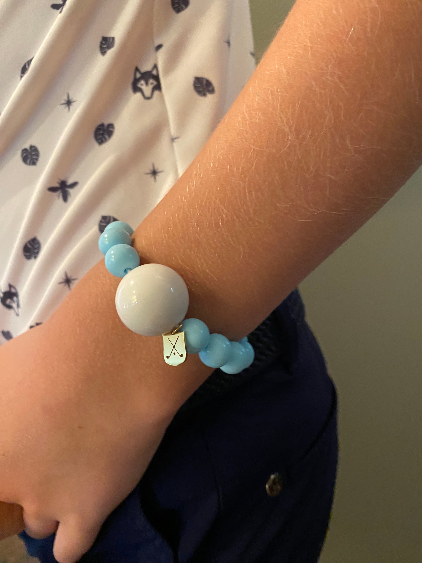 Golf Stroke Counter Bracelet - BABY BLUE