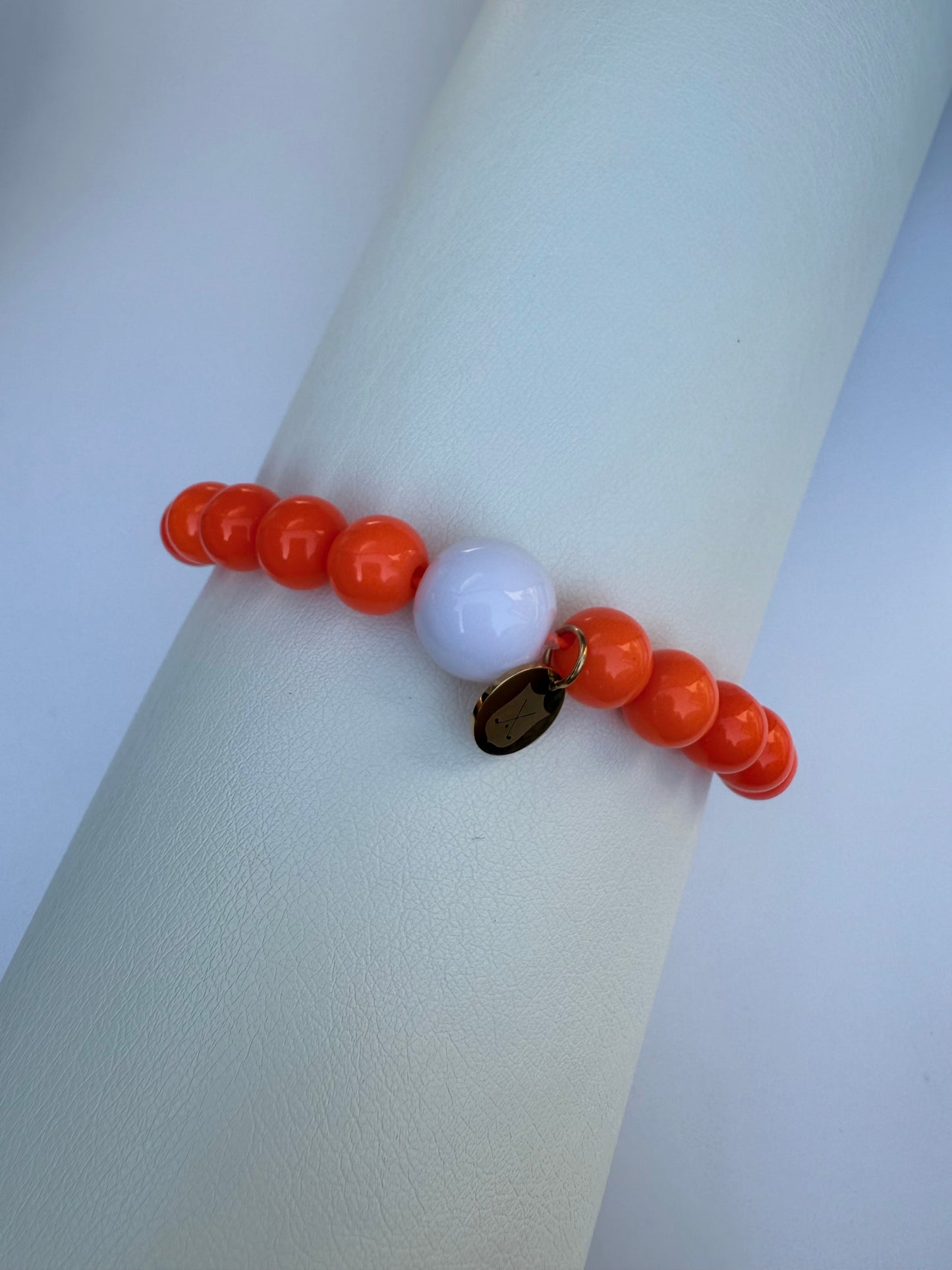 Golf Stroke Counter Bracelet - Bright Neon Orange