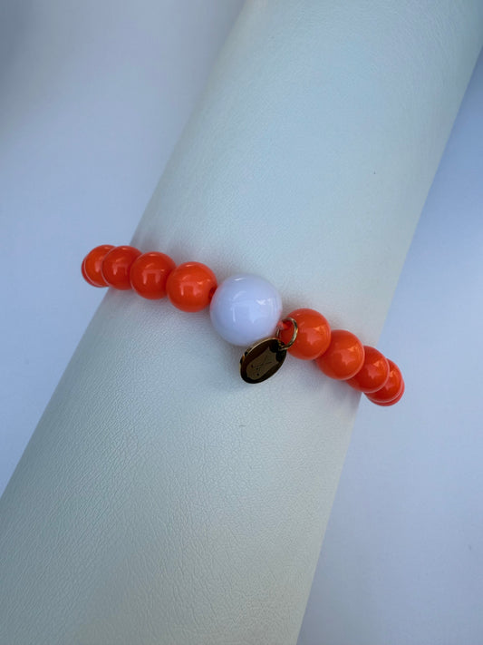 Golf Stroke Counter Bracelet - Bright Neon Orange