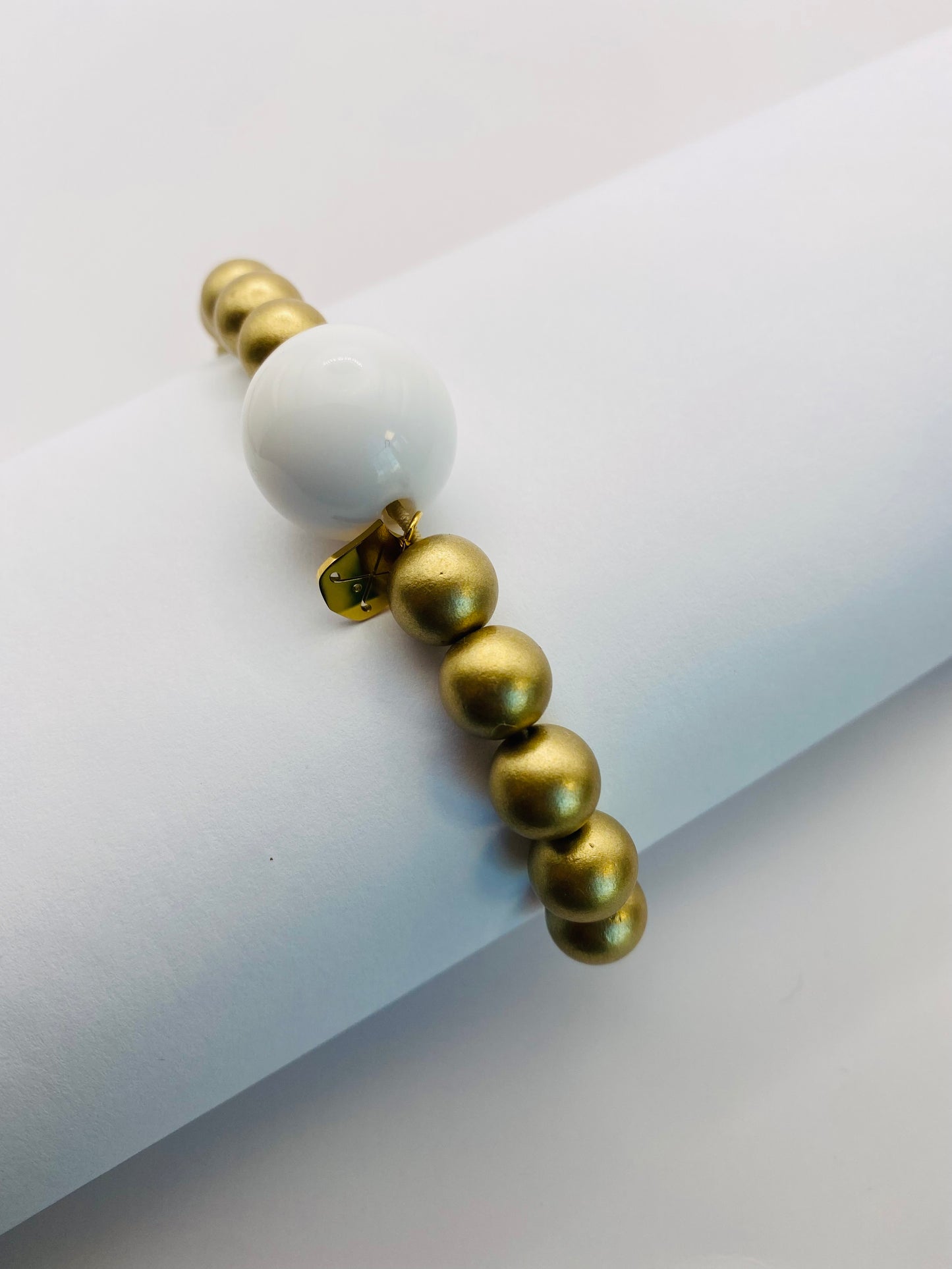 Golden Gold Golf Stroke Counter Bracelet Klow