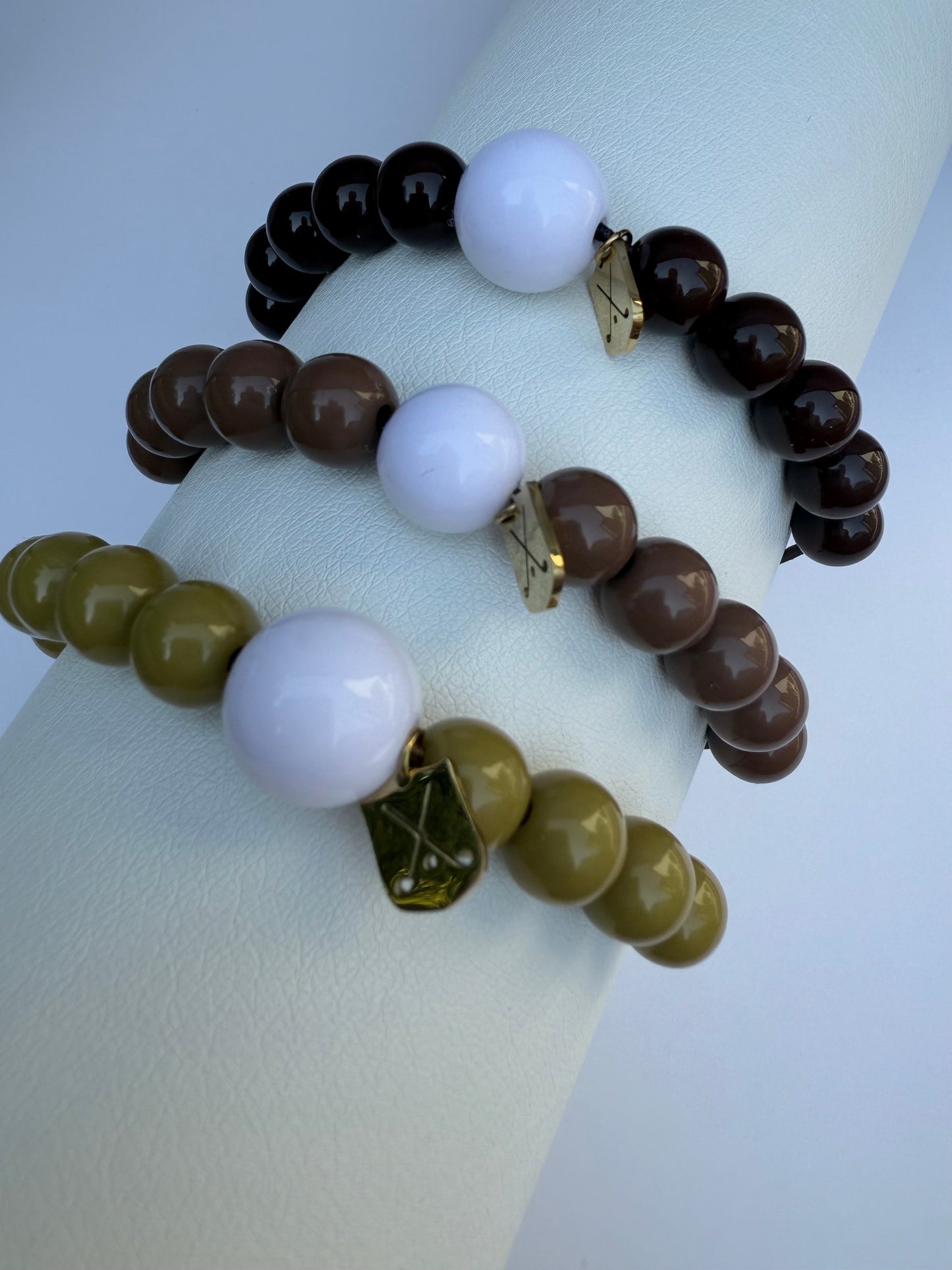 Golf Stroke Counter Bracelet - Dark Chocolate Brown