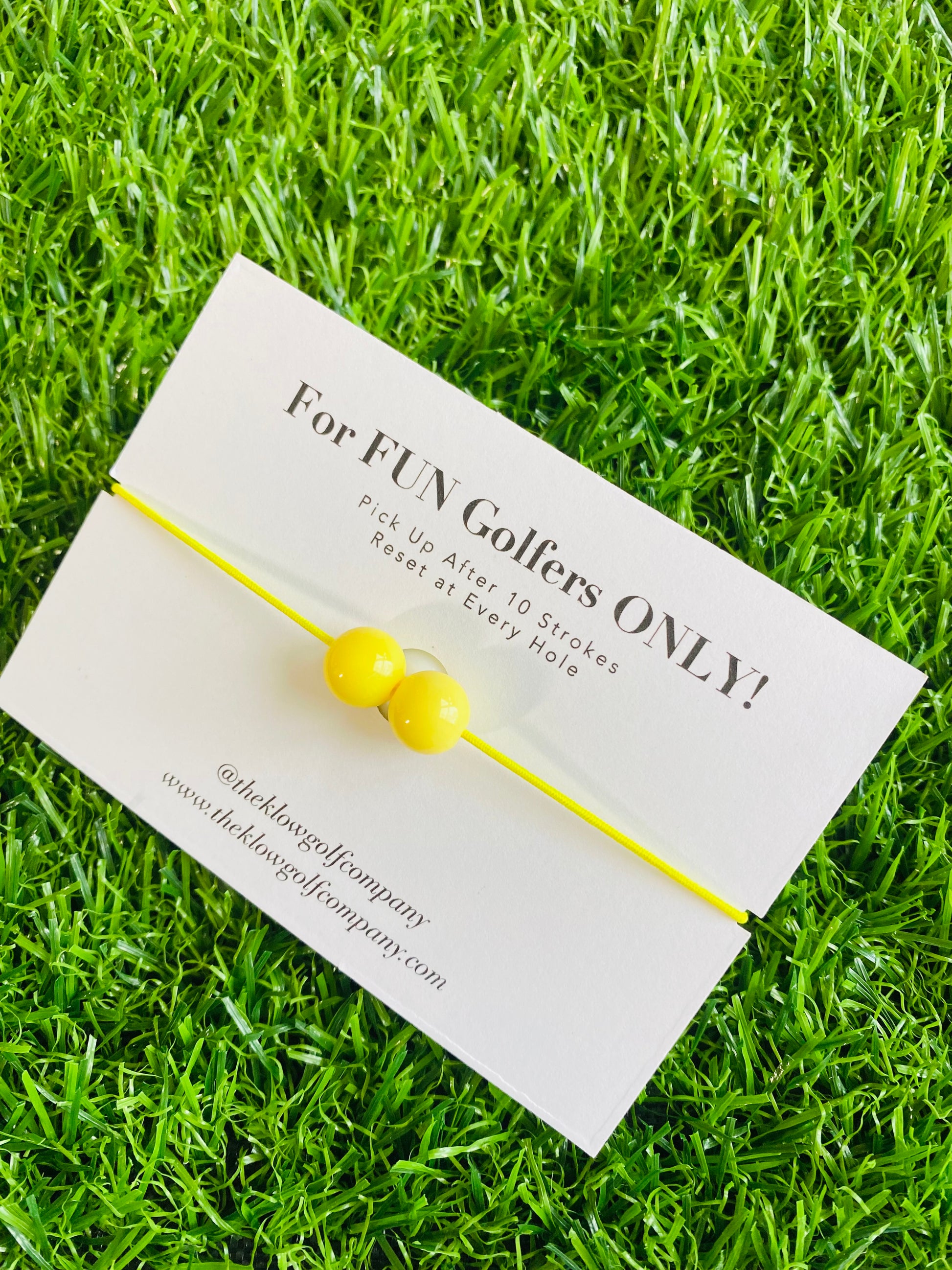 Mellow Yellow Golf Stroke Counter Bracelet - The Klow Golf Company