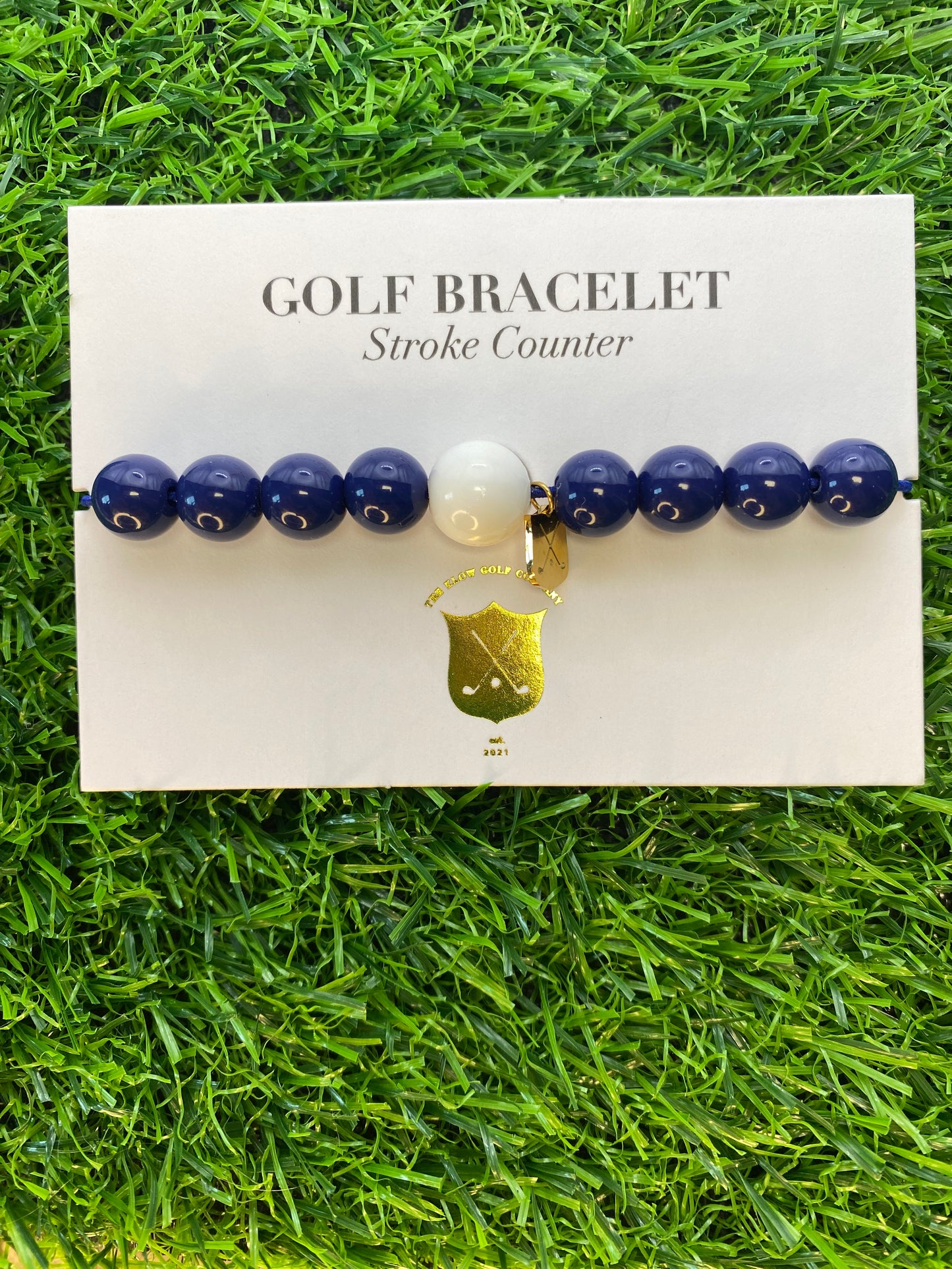 Golf Stroke Counter Bracelet - Deep Navy Blue