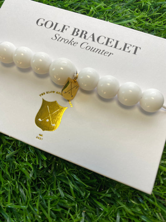 Golf Stroke Counter Bracelet - Lumi White Snow