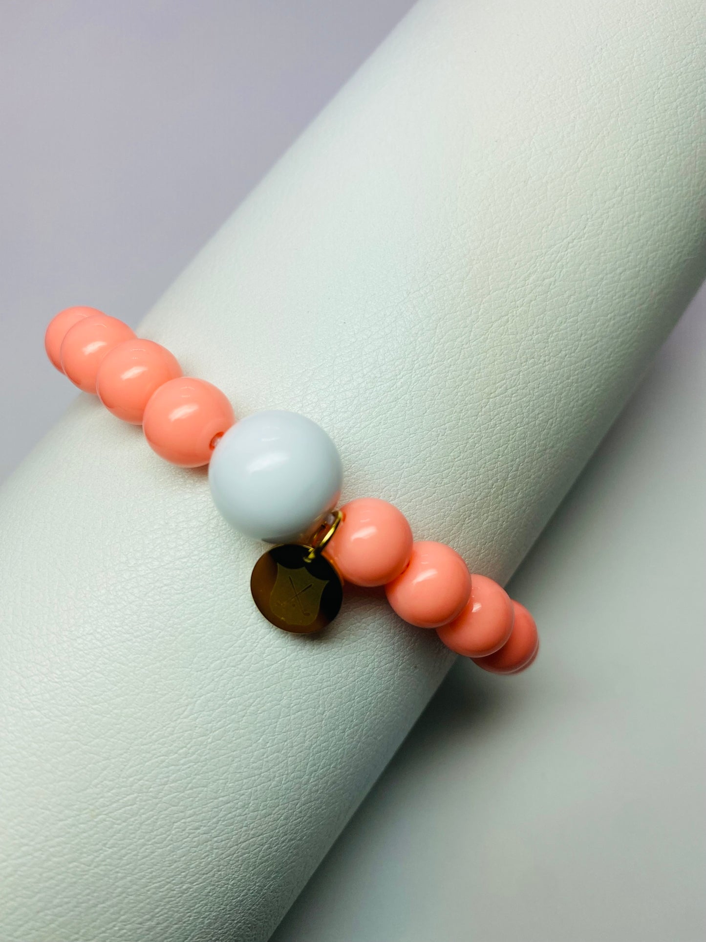 Golf Stroke Counter Bracelet - Peach Beach Light Orange