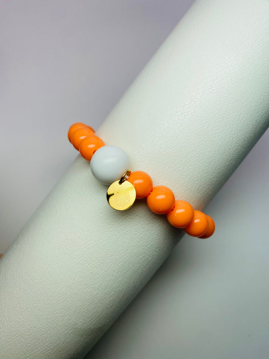 Golf Stroke Counter Bracelet - Mandarin Orange