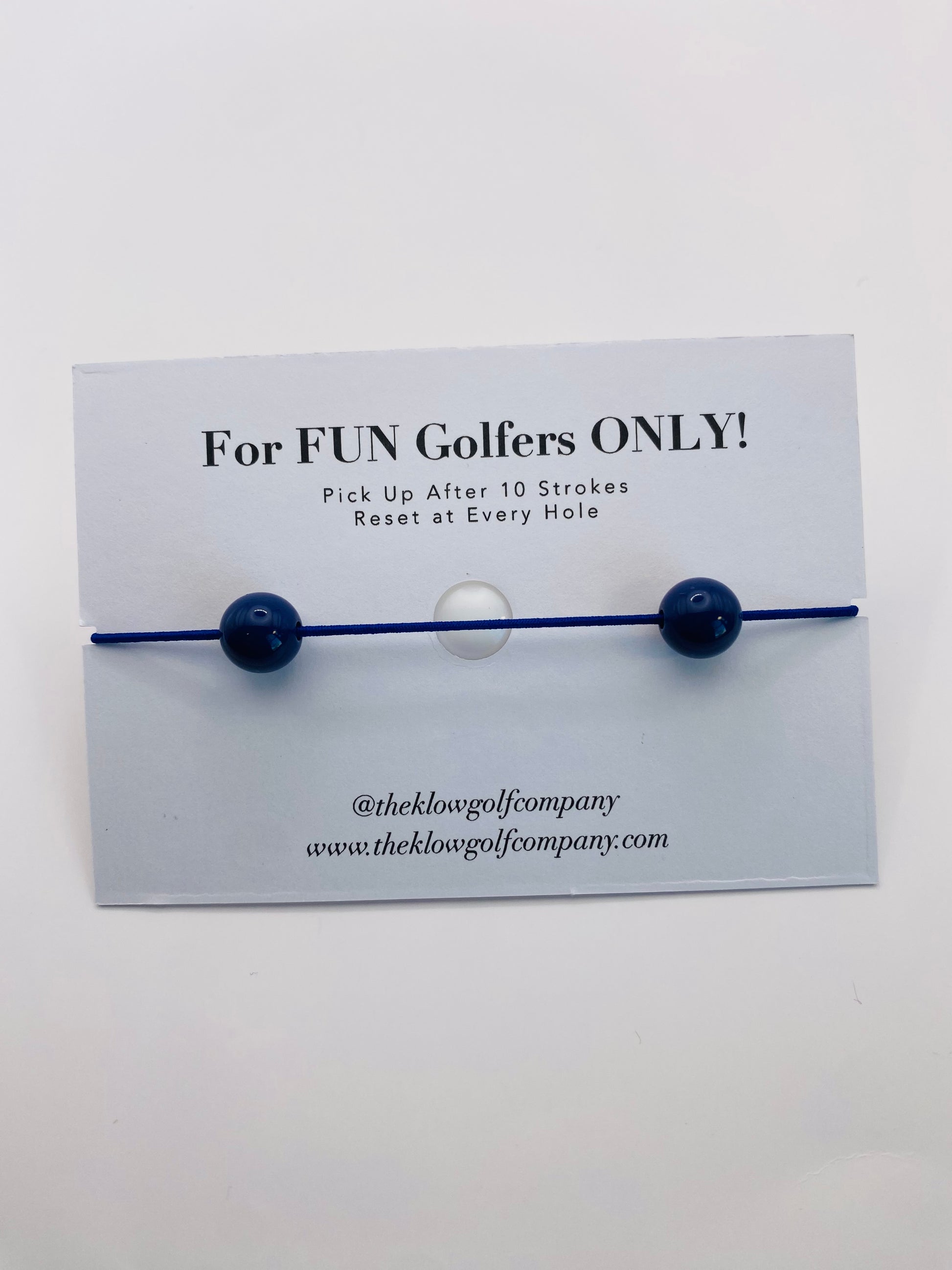 Navy Dark Blue Golf Stroke Counter Bracelet - The Klow Golf Company