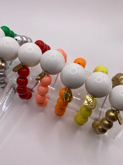 Peach Beach Light Orange Golf Stroke Counter Bracelet Klow