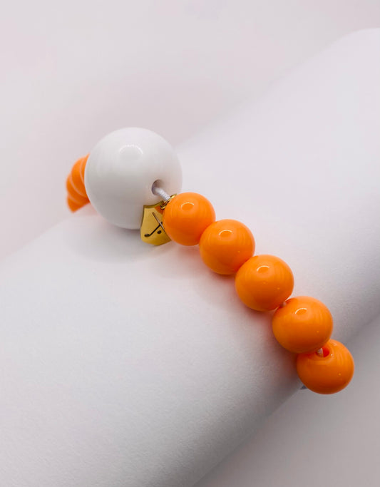 Orange Mandarin Tangerine Golf Stroke Counter Bracelet - The Klow Golf Company