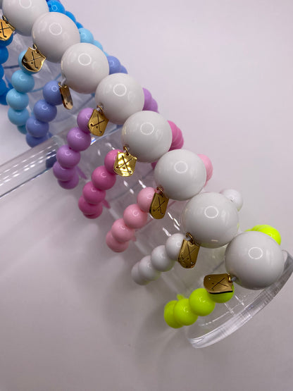 Lilac Purple Golf Stroke Counter Bracelet Klow