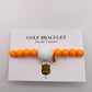 Orange Mandarin Tangerine Golf Stroke Counter Bracelet - The Klow Golf Company