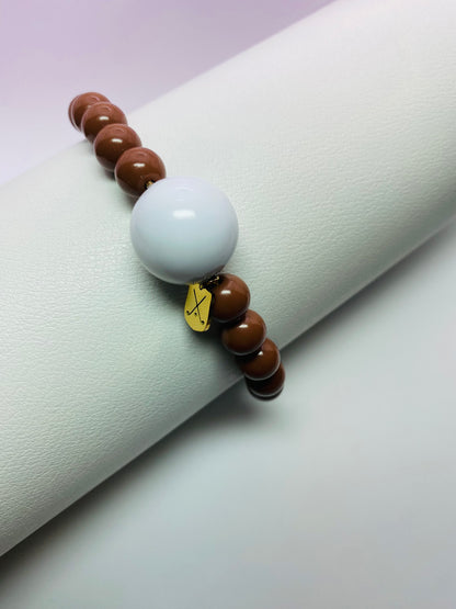 Golf Stroke Counter Bracelet - Chocolate Brown