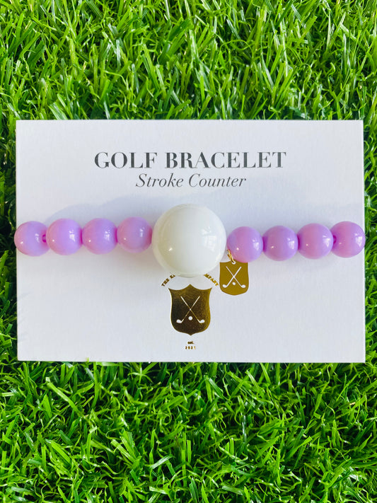 Lilac Purple Golf Stroke Counter Bracelet Klow
