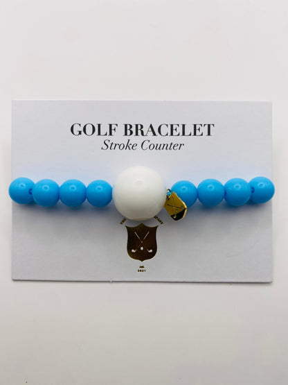 Golf Stroke Counter Bracelet - Sky Blue