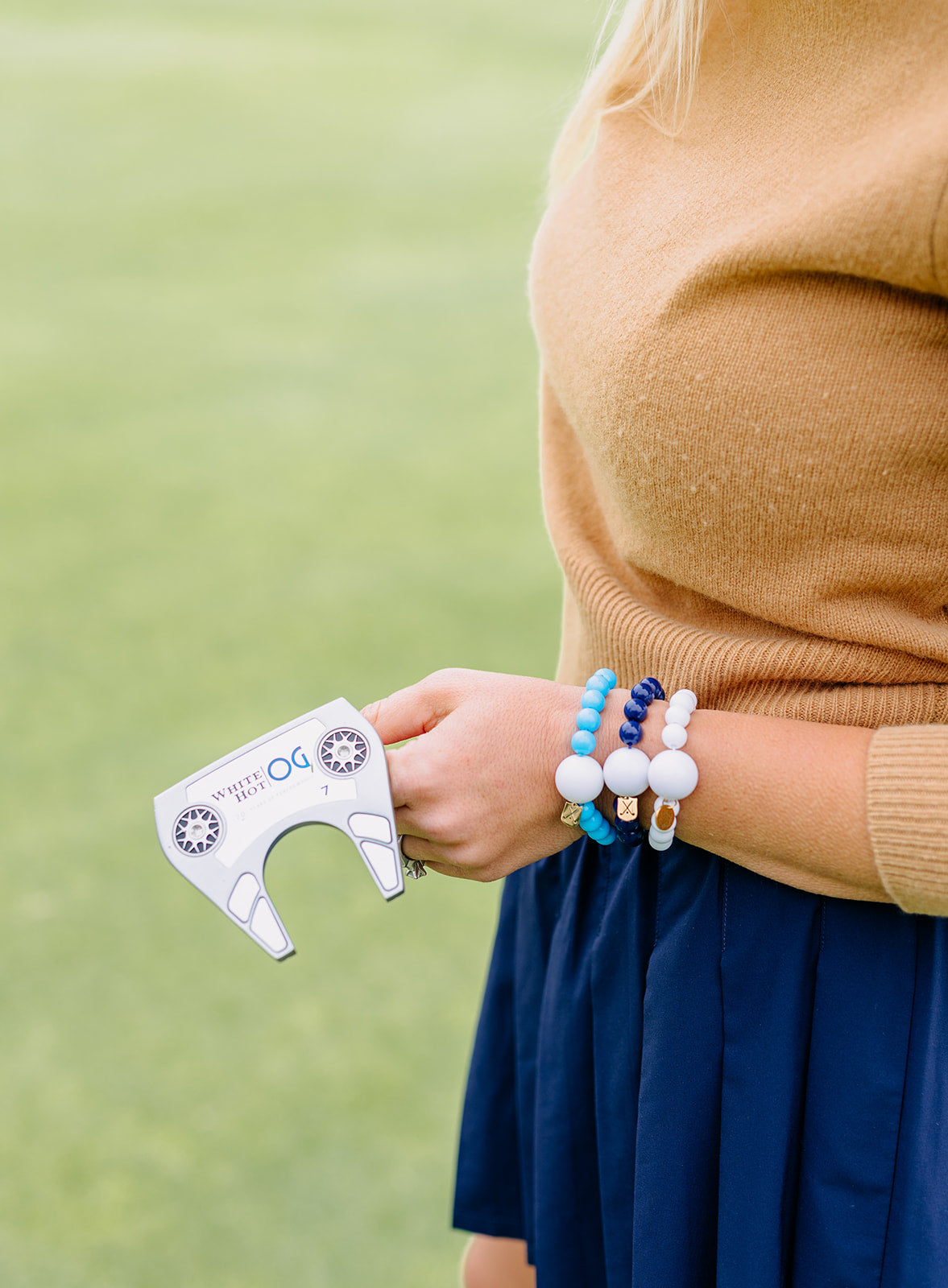 Golf Stroke Counter Bracelet - The Klow Golf Company - Blue, White, Navy