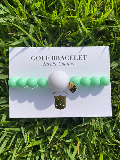 Golf Stroke Counter Bracelet - LIGHT GREEN