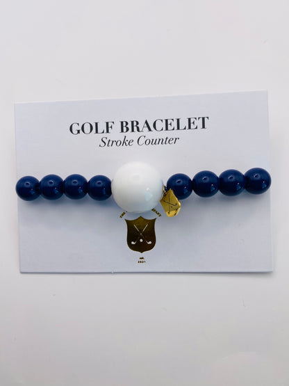 Navy Dark Blue Golf Stroke Counter Bracelet - The Klow Golf Company