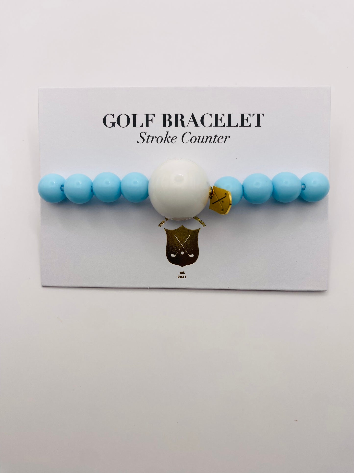 Baby Light Blue Golf Stroke Counter Bracelet Klow