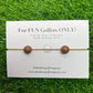 Golf Stroke Counter Bracelet - CHOCOLATE - X-Large 20 mm Middle Bead