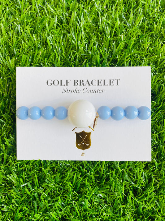Light Blue Golf Stroke Counter Bracelet Klow