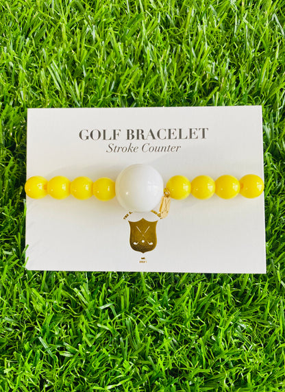 Mellow Yellow Golf Stroke Counter Bracelet - The Klow Golf Company