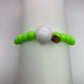 Golf Stroke Counter Bracelet - NEON GREEN - X-Large 20 mm Middle Bead