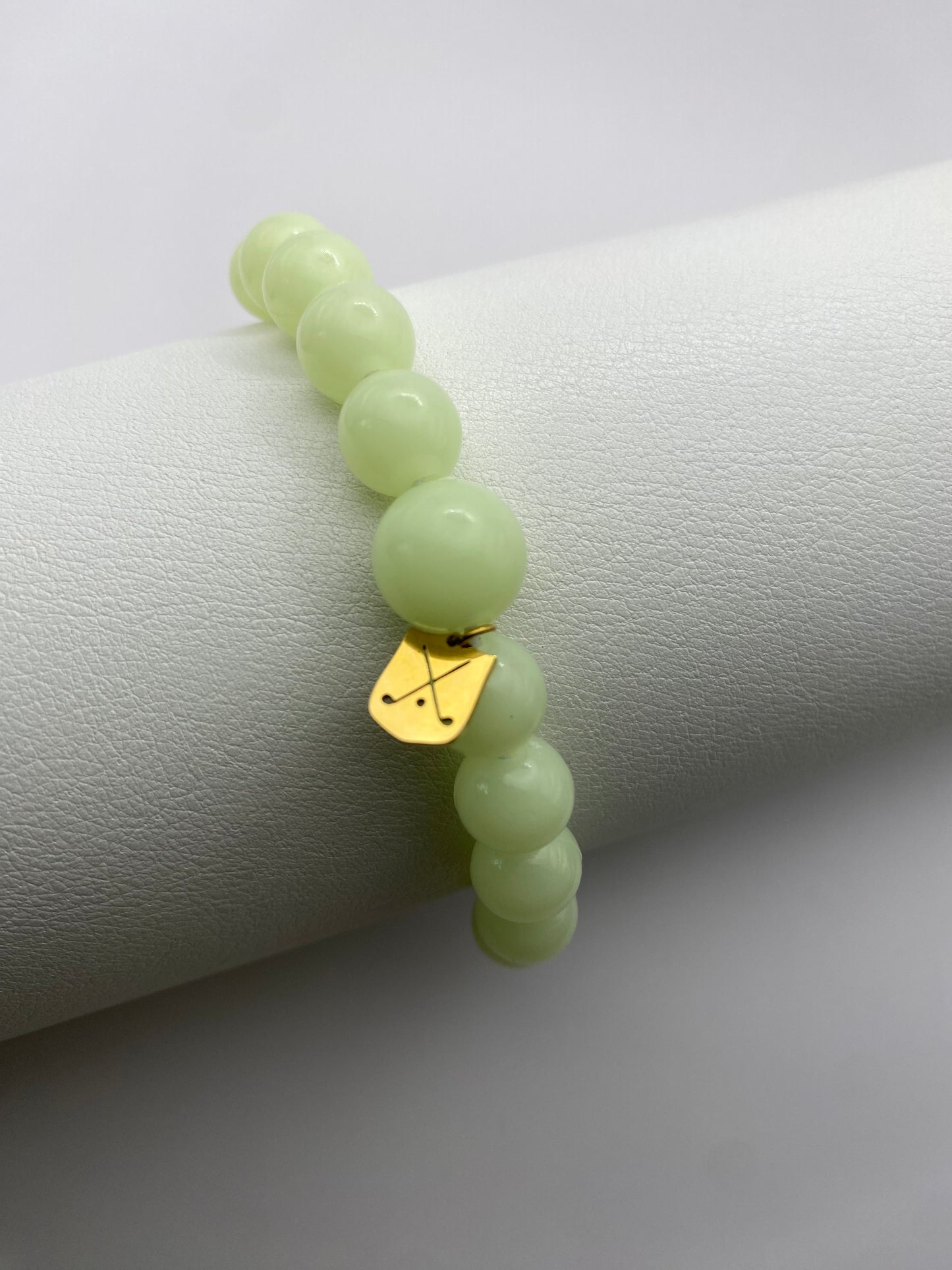 Golf Stroke Counter Bracelet - Glow In The Dark - S 14 mm Middle Bead