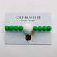 Grass is Greener Green Golf Stroke Counter Bracelet Klow