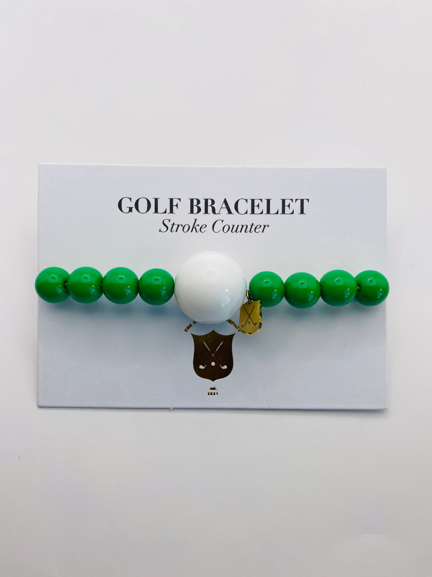 Grass is Greener Green Golf Stroke Counter Bracelet Klow