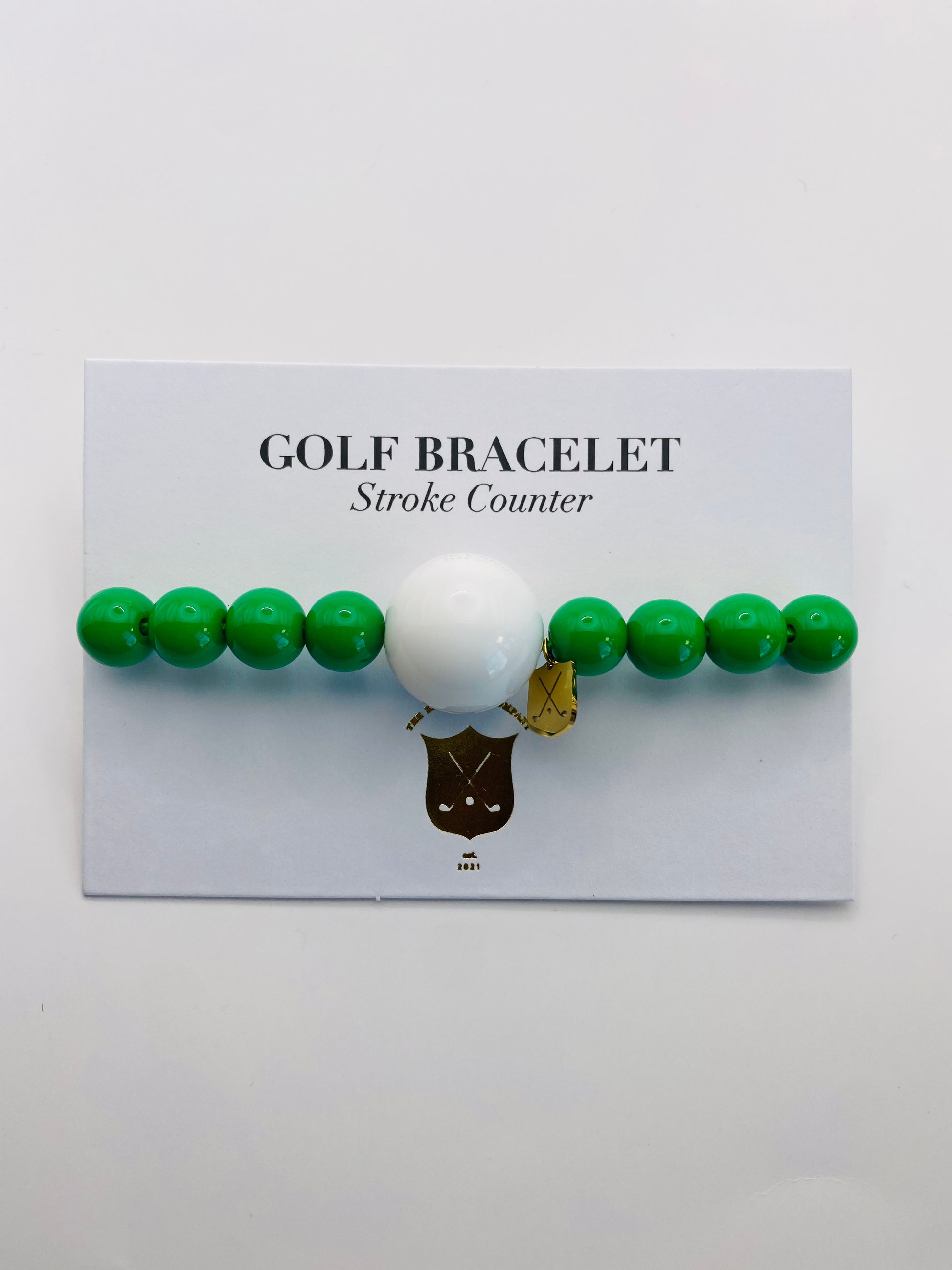 Grass is Greener Green Golf Stroke Counter Bracelet Klow