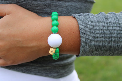 Golf Stroke Counter Bracelet - Grass is Greener