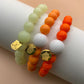 Golf Stroke Counter Bracelet - Glow In The Dark - S 14 mm Middle Bead