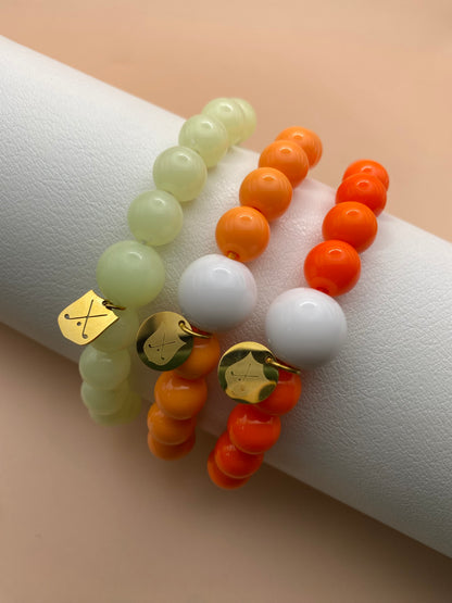 Golf Stroke Counter Bracelet - Bright Neon Orange
