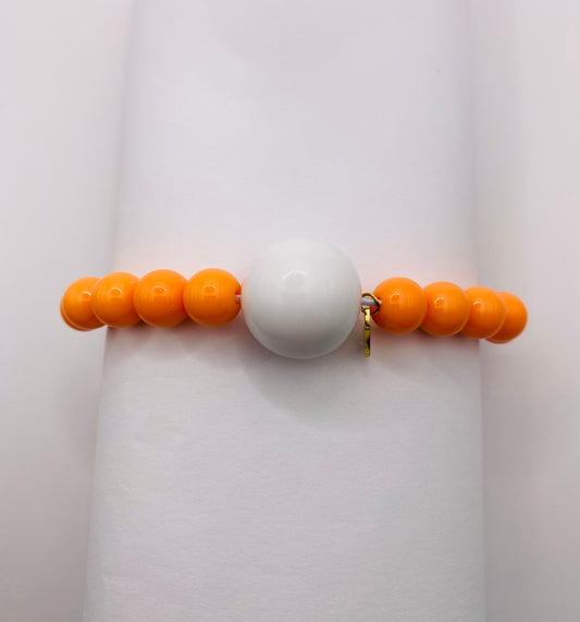 Orange Mandarin Tangerine Golf Stroke Counter Bracelet - The Klow Golf Company