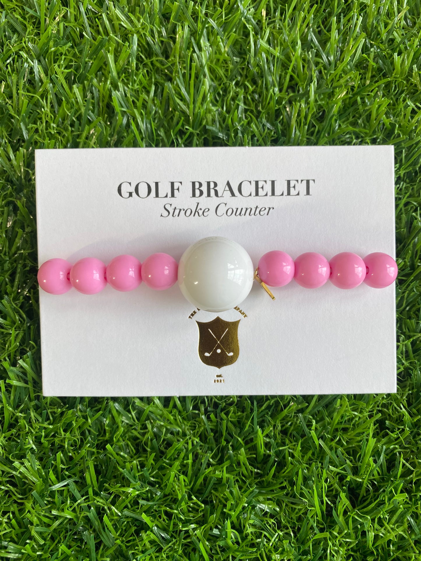 Sorbet Pink Golf Stroke Counter Bracelet - The Klow Golf Company