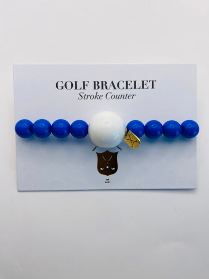 Golf Stroke Counter Bracelet - Royal Blue