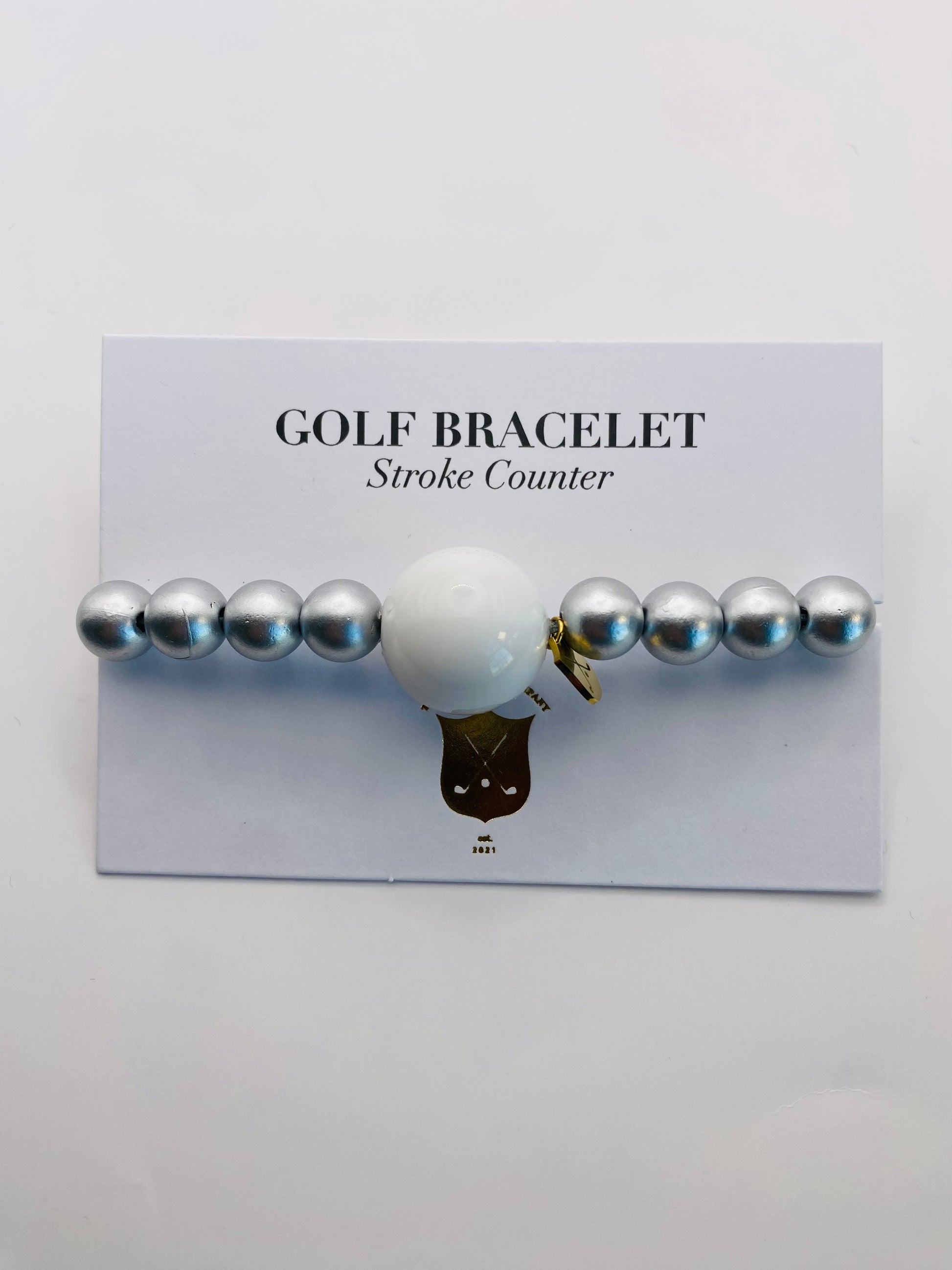 Silver Golf Stroke Counter Bracelet Klow